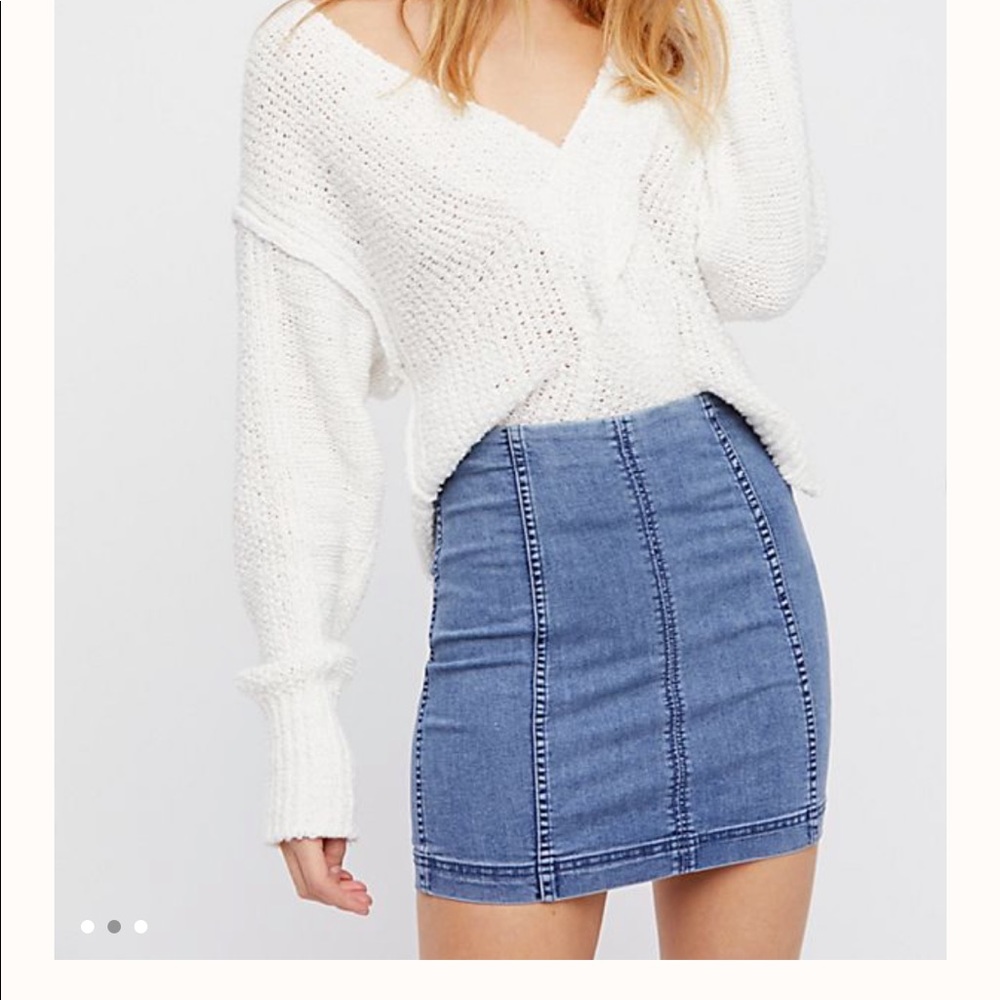 Free People Denim Skirt